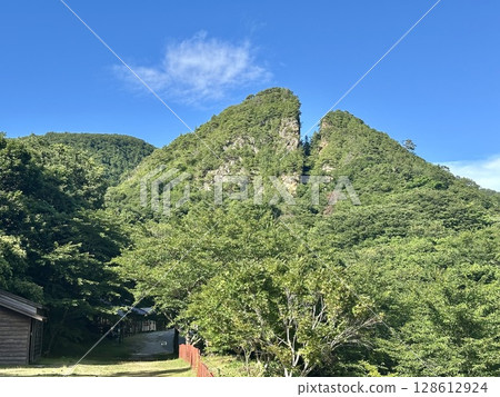 Sado Island Photo of the Doyu Warito of the Sado Gold Mine Mountain images 128612924