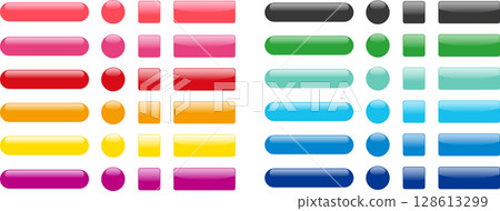 一組有光澤的網頁按鈕圖標 128613299