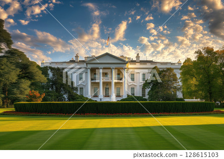 There is White House in Washington DC which serves as residence of President United States Generative AI 128615103
