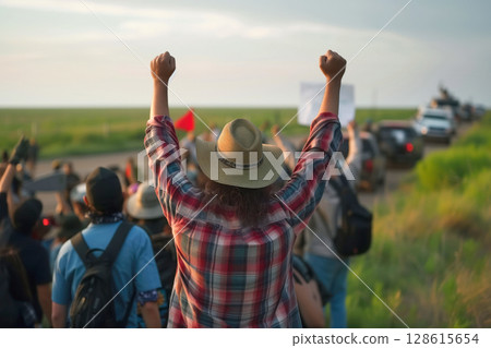 Border violations occur when Texas and Mexico cross illegally AI Generation 128615654