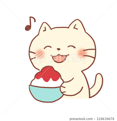 Summer's soothing character: Shaved Ice Cat Summer's soothing character: Shaved Ice Cat 128616678