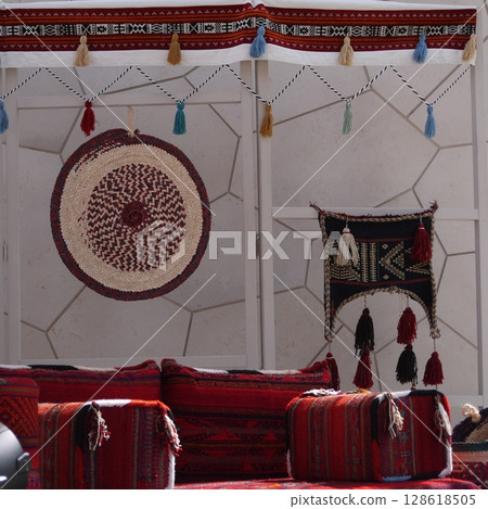 Exhibits at the Saudi Arabia Pavilion 128618505