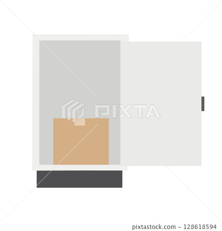 Illustration of a delivery box Illustration of a delivery box 128618594