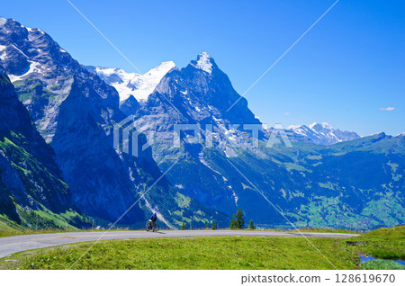 Eiger and Mönch as seen from the Grosse Scheidegg Pass [Switzerland] 128619670