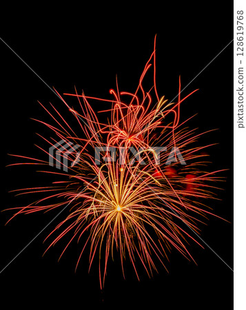 Sendai Tanabata Festival Fireworks 128619768