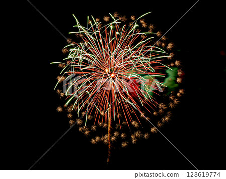 Sendai Tanabata Festival Fireworks 128619774