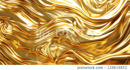 Golden Wallpaper Background of Luxury, Luxurious Golden Wallpaper Background, Golden Luxe: A Background Featuring Opulent Golden Wallpaper - Ai Generated Golden Wallpaper Background of Luxury, Luxurious Golden Wallpaper Background, Golden Luxe: A Background Featuring Opulent Golden Wallpaper - Ai Generated 128619852