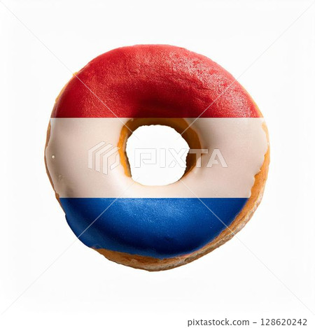 Dutch flag donut 128620242
