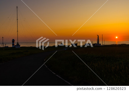 [Hokkaido_Wakkanai City] Cape Soya in the morning light 128620323