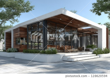 時尚的店鋪設計 128620594