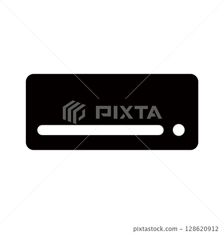 空調剪影圖標 128620912