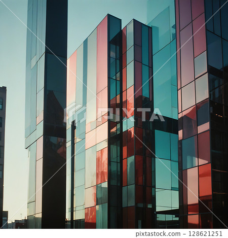 Minimalist Digital Planes in Vibrant Harmony 128621251