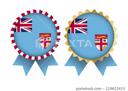 Vector Medal Set Designs of Fiji Template 128622413