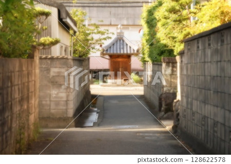 Afternoon alley and quiet shrine Afternoon alley and quiet shrine 128622578