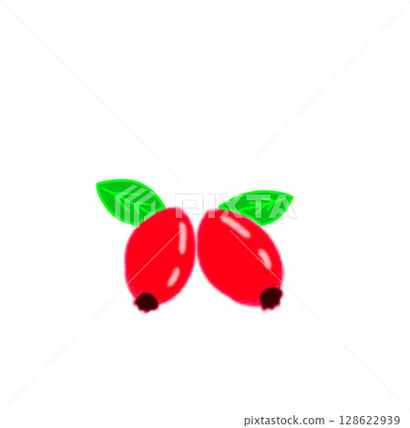 Rosehip, rose fruit, simple 128622939