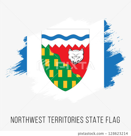 Canada Province Northwest Territories Vector Flag Design Template. Northwest Territories Flag for Independence Day. Grunge Northwest Territories Flag Canada Province Northwest Territories Vector Flag Design Template. Northwest Territories Flag for Independence Day. Grunge Northwest Territories Flag 128623214