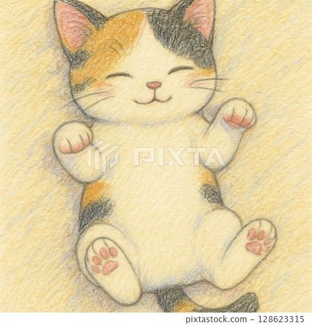 Sleeping cat 128623315