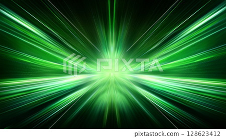 快速的技術概念圖像，綠燈摘要背景圖像。 128623412