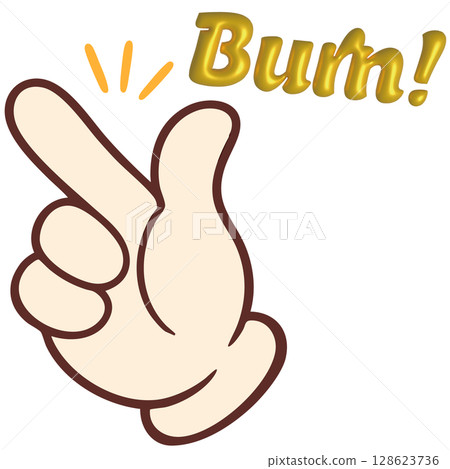 Pop & Retro Style Hand Sign Material Series | Finger Gun Burn Pop & Retro Style Hand Sign Material Series | Finger Gun Burn 128623736