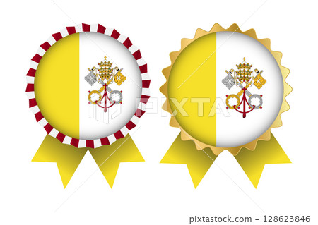 Vector Medal Set Designs of Vatican City Template 128623846