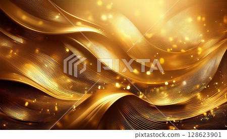 Gorgeous abstract gold background image 128623901
