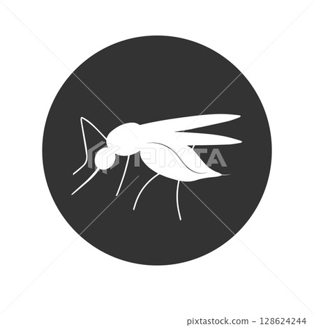 Icon vectors illustration of mosquito animal Icon vectors illustration of mosquito animal 128624244