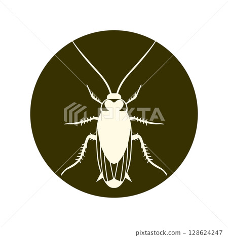 cockroach animal vectors brown circle background cockroach animal vectors brown circle background 128624247