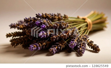 The scent of bundled dried lavender 3 128625549