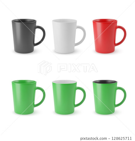 Set of Empty Cups 128625711