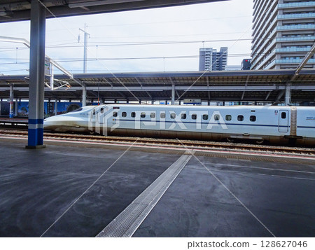 Kyushu Shinkansen at Fukuyama Station Kyushu Shinkansen at Fukuyama Station 128627046