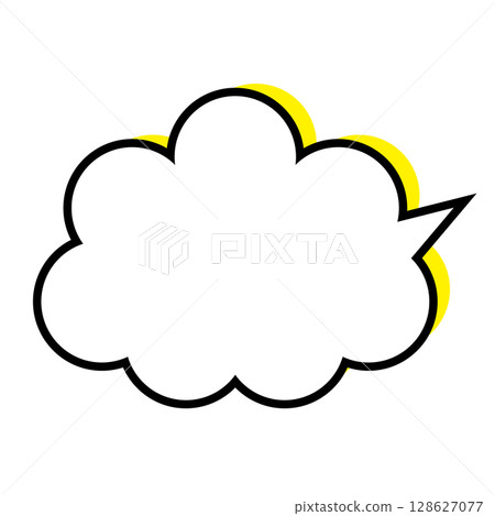 簡單的語音氣泡圖-蓬鬆 128627077