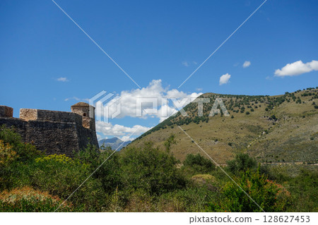 castle of Porto Palermo, near Himara city, Albanian riviera castle of Porto Palermo, near Himara city, Albanian riviera 128627453