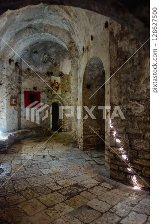 inside view of castle of Porto Palermo, near Himara city, Albanian riviera inside view of castle of Porto Palermo, near Himara city, Albanian riviera 128627500