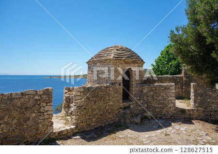 castle of Porto Palermo, near Himara city, Albanian riviera castle of Porto Palermo, near Himara city, Albanian riviera 128627515
