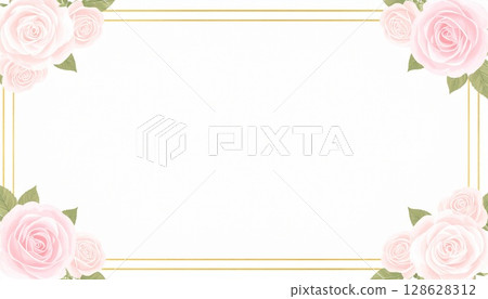 Elegant and romantic rose frame 4 Elegant and romantic rose frame 4 128628312