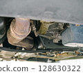 Oil leak from under the engine compartment 128630322
