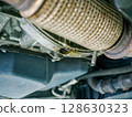 Oil leak from under the engine compartment 128630323