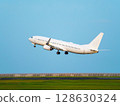 Passenger plane taking off 128630324