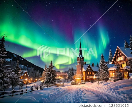 Aurora Snow Town 128631015