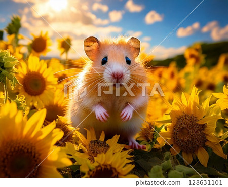 向日葵田倉鼠 向日葵田倉鼠 128631101