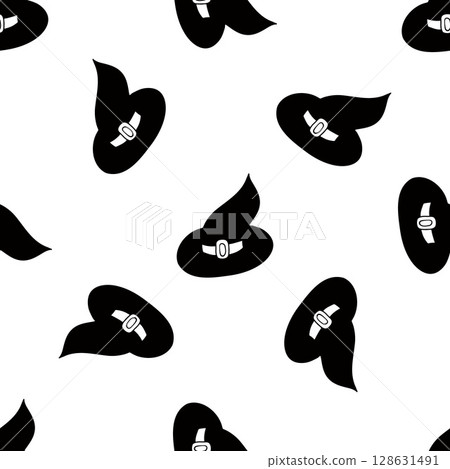 Halloween Monochrome pattern in hand draw style Halloween Monochrome pattern in hand draw style 128631491