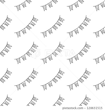 Halloween Monochrome pattern in hand draw style Halloween Monochrome pattern in hand draw style 128631515