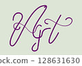 Elegant Flourish Script Typography with Decorative Swashes and Smooth Monoline Calligraphic Style 128631630