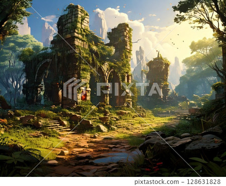 古代遺址 128631828