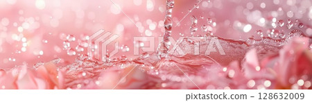 Abstract pink water splash with soft texture. Abstract pink water splash with soft texture. 128632009
