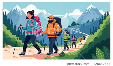 People climbing 128632645