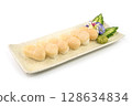 Japanese Hotate Sushi fresh Scallops 128634834