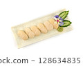 Japanese Hotate Sushi fresh Scallops 128634835