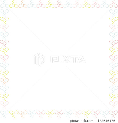 Vitamin tablets simple frame. Healthy lifestyle, medication with empty space for your text 128636476