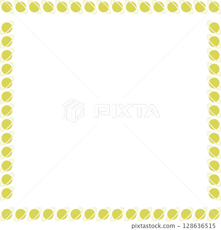 Saturn planet square frame. Hand drawn esoteric template with empty space for your text 128636515